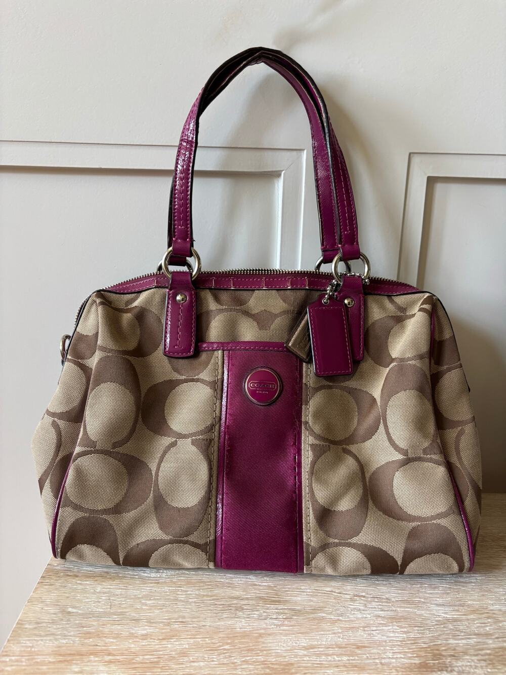 Pink Monogram Coach